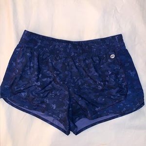 Navy Blue Patterned Athletic Shorts (M)